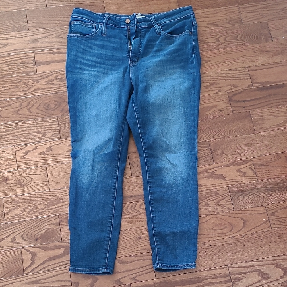 Madewell Blue Skinny Jeans Classic Denim Style 31 Petit